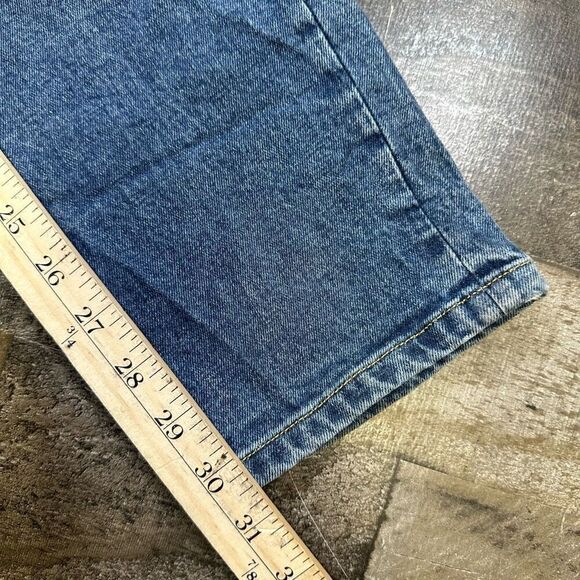 Everlane Women’s Size 28 Slit High Waist Bootcut Jeans Blue Dark Wash Denim - Picture 6 of 14